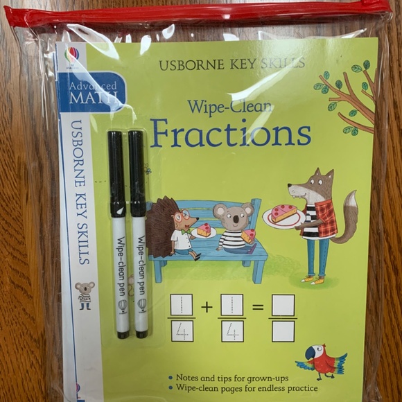 USBORNE Wipe-Clean Key Skills 4-Pack Workbooks - Picture 2 of 2